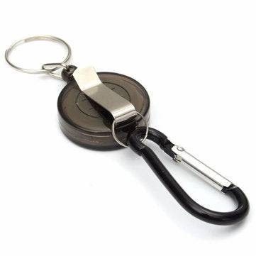 Badge Reel Telescopic Key Buckle Carabiner Recoil Retractable Holder Key Chain