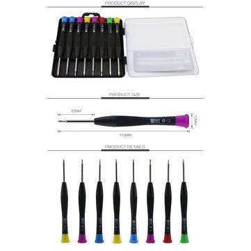 BEST 8801A 8 in 1 Magnetic Combination Screwdriver Set Straight Cross-Screwdrivers T3 T4 T5 T6