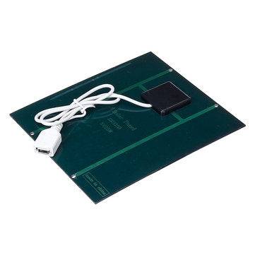 5V Solar Panel + 4inch Cooling Fan with USB Charge for Outdoor Working DIY Part