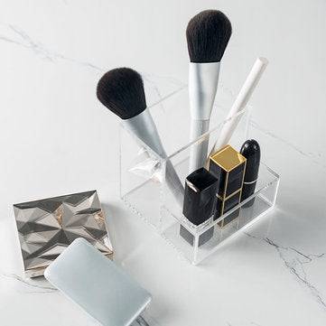 A&MAISON Delicate Desktop Storage Case Clear Acrylic Gadget DIY Crafts Parts Organzier Box