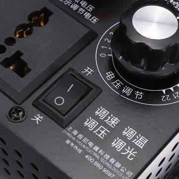 AC 220V 4000W Electronic Variable Voltage Regulator Speed Motor Fan Control Controller
