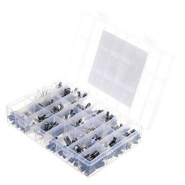 545PCS 50V 25V 16V 10V Inline Type Electrolytic Capacitor Assorted Kit 0.1UF-1000UF 24value Electrol