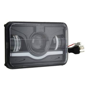 4" X 6" Black Car LED Headlight DRL Hi&Lo Beam Truck Replacement Lamp for Jeep