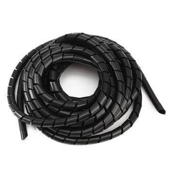6m Tidy Wire PC TV Organising Wrapping Cable Cover Spiral Office Tube Manage Cord