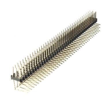 5Pcs 2.54mm 3x40P Male Pins Three Row Right Angle Pin Header