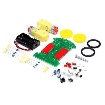 5PCS Mini Electronic Tracking Robot Car DIY Kit With Reduction Motor