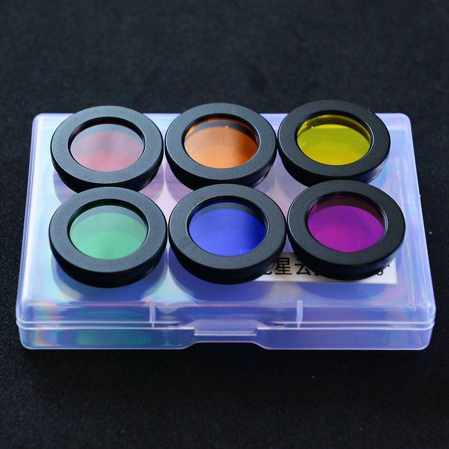 0.96 Inch Color Astro Filters Set for Astronomical Telescopes Ocular Lens Planets Nebula Filter SkyG