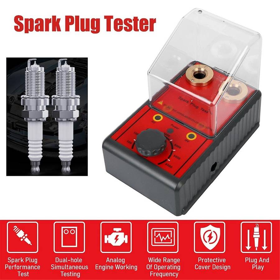 0-6000rpm 12v Spark Plug Tester Diagnostic Tool Analyzer Ignition System Test Motorcycle Truck Gasol