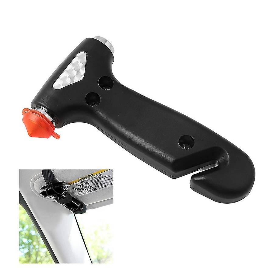 1 Pack Car Safety Hammer, Emergency Lifesaving Tool with Car Window Breaker and Seat Belt Cutter, Li
