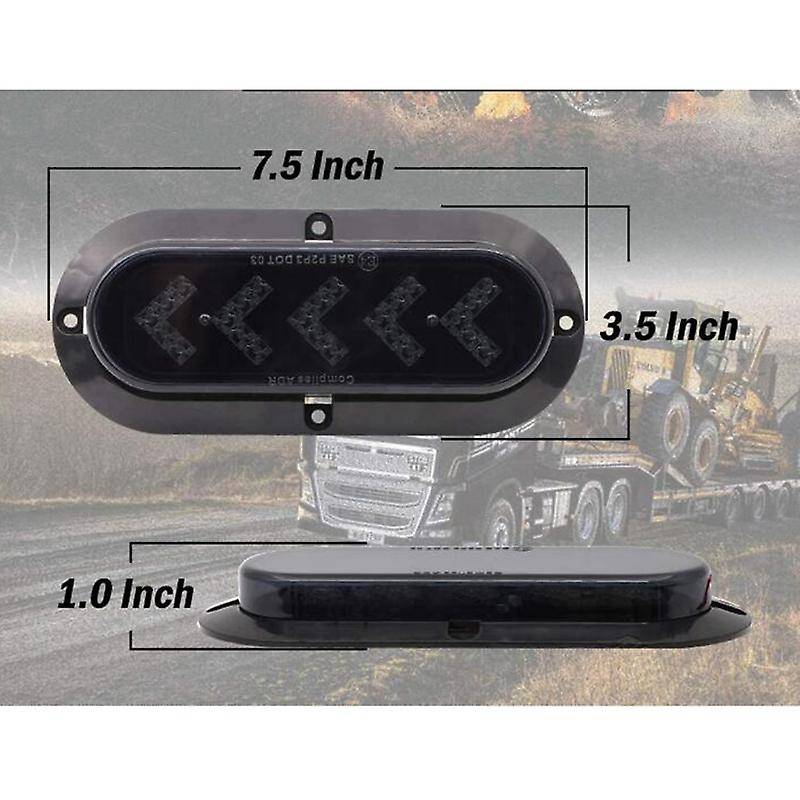 1 Pair 25 LED LED Side Marker Light Universal Car Clearance Warning Light for Boats Truck Trailer Pi
