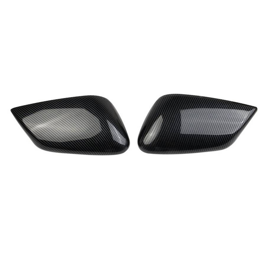 1 Pair Car Carbon Fiber Rearview Mirror Covers Side Wing Mirror Cap for Ev6 2021 2022 Lhd
