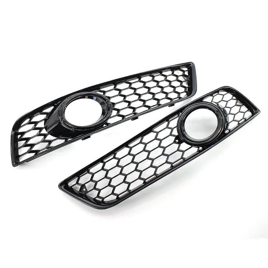1 Pair Car Front Bumper Fog Light Mesh Grille for A3 8p 2009-2013 8p0807682d Fog Lamp Honeycomb Gril