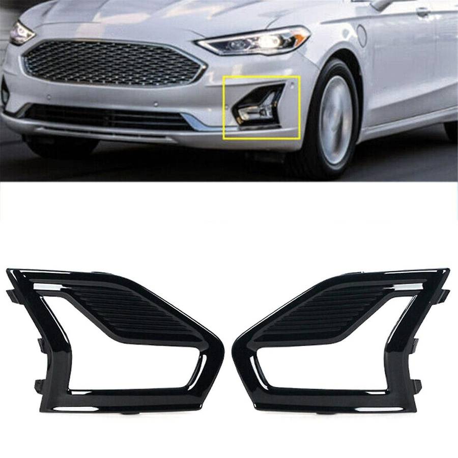 1 Pair Car Front Bumper Fog Lamp Cover Fog Lamp Grille Foglamp Trim Frame for 2019-2020