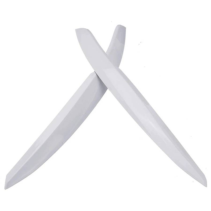 1 Pair Car Headlights Eyelids Eyebrow ABS Trim Stickers Cover for - MK5 2011-2018 Accessory White