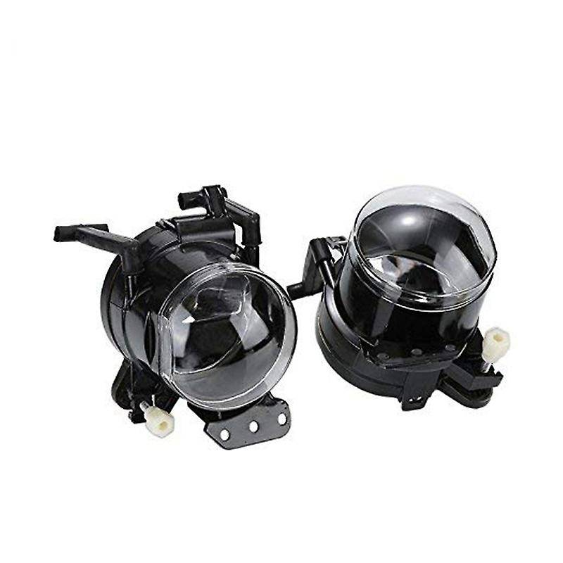 1 Pair Fog Light Assembly Car Front Fog Lights Lamps Housing Lens Clear with LED Bulbs for E60 E90 E