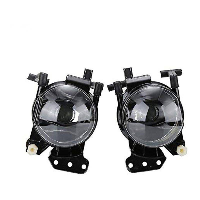 1 Pair Fog Light Assembly Car Front Fog Lights Lamps Housing Lens Clear with LED Bulbs for E60 E90 E