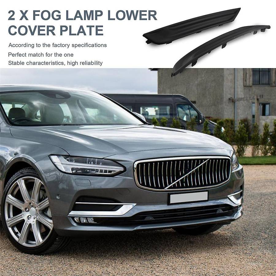 1 Pair for S90 2021-2023 Front Bumper Grille Fog Lamp Lower Cover Plate LH and RH 32248995 32248996