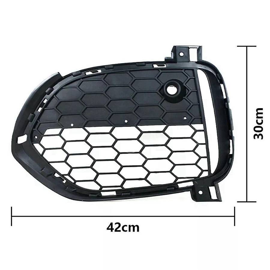1 Pair Front Bumper Grille Fog Light Covers Frame for X5 F15 2012-2015 51118064633 51118064634