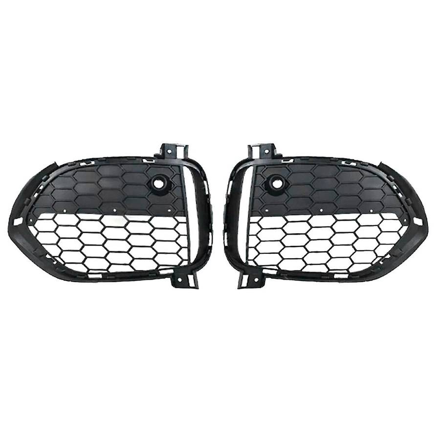 1 Pair Front Bumper Grille Fog Light Covers Frame for X5 F15 2012-2015 51118064633 51118064634