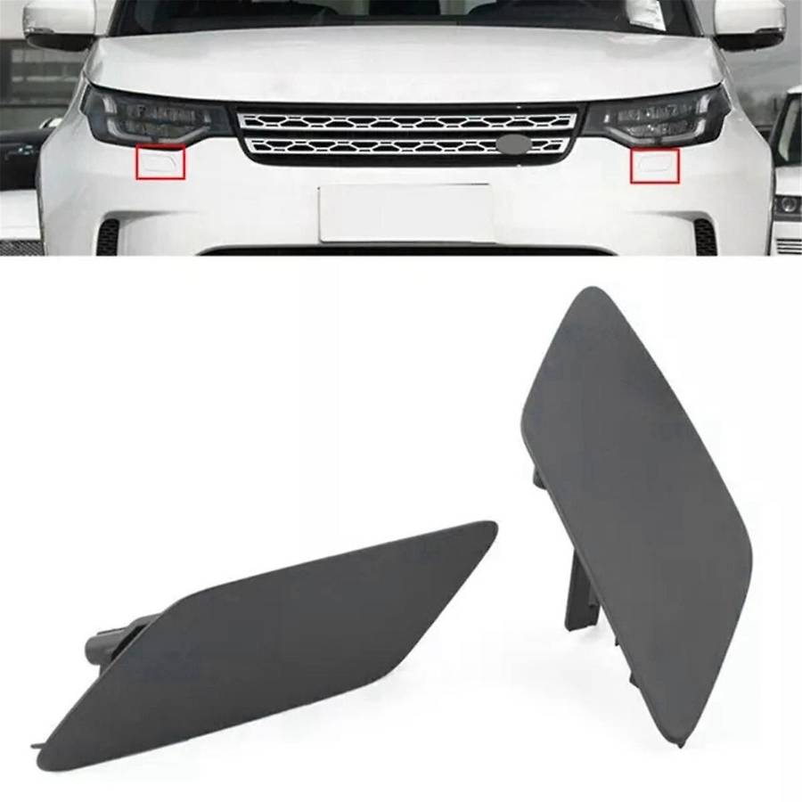 1 Pair Front Bumper Head Light Lamp Headlight Washer Cover Cap for 5 2017-2020 LR083110 LR083109