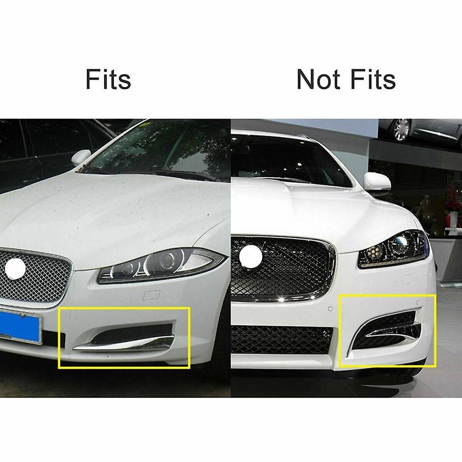 1 Pair Left Right Front Bumper Fog Lamp Bezel Lower Fog Light Grille for XF 2012 2013 C2Z13454 C2Z13