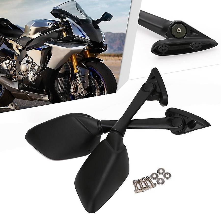 1 Pair Motorcycle Rearview Mirrors Moto Side Rear View Mirrors for YZF-R2 R3 R15 14-17 Motorcycle Ac