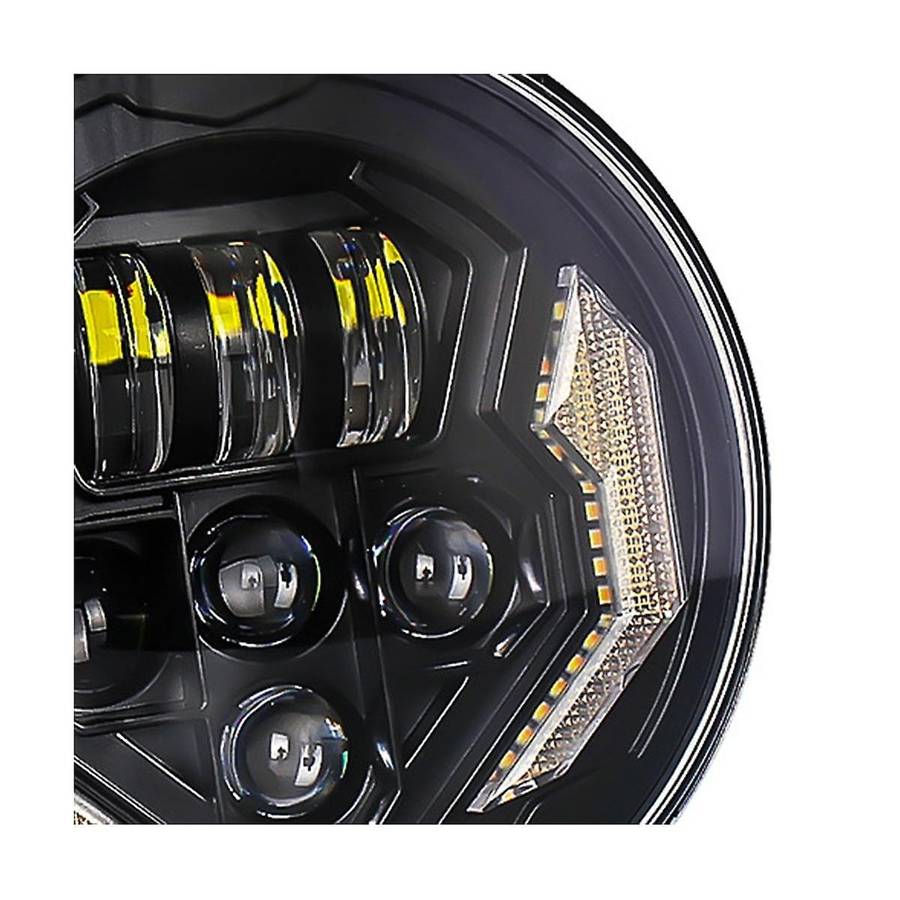 1 Pair New 12v 60w Led 7 Inch Headlights for Wrangler Off-road Conversion Motorbike Conversion Roun