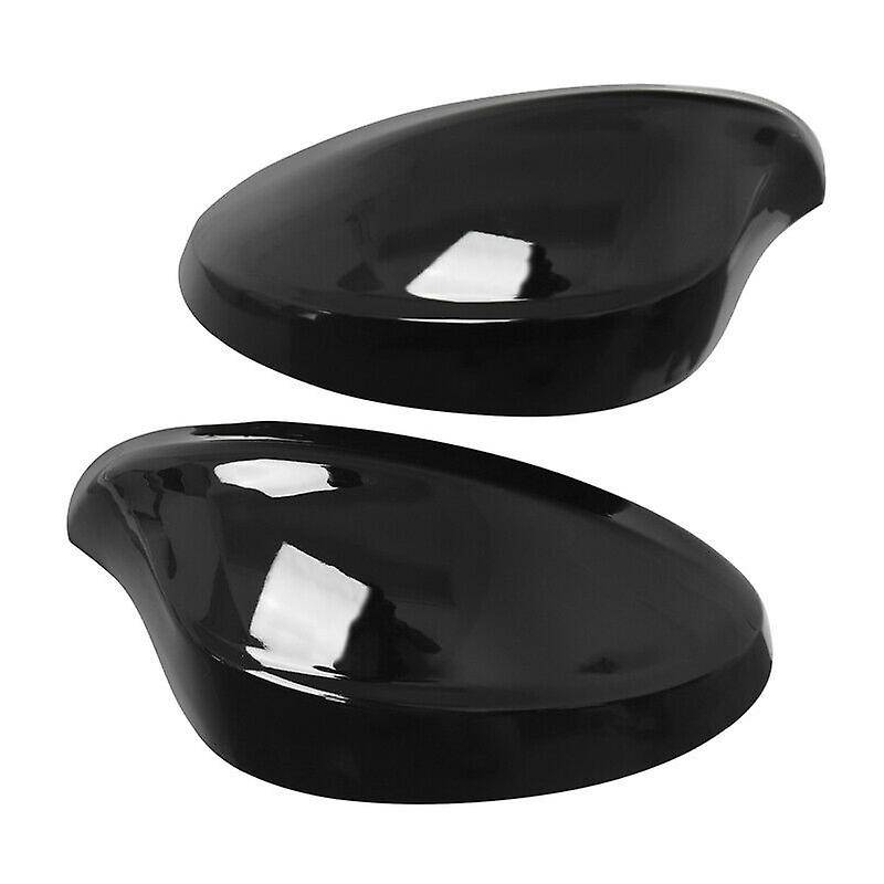 1 Pair Rear View Mirror Cover Caps for E90 E91 325I 328I 330I Sedan 2005-2008 Gloss Black Side Mirro