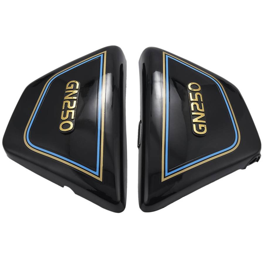 1 Pair Right & Left Frame Covers Panels Compatible Suzuki Motorcycle Black