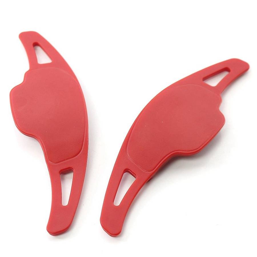 1 Pair Wheel Shift Paddle Shifter Extension Cover Red for Ct6 XT5 2016-2019 Regal 2016-17