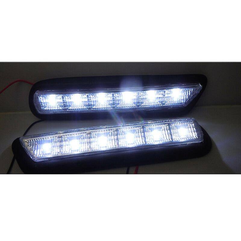 1 Set White LED Daytime Running Lights Fog Lamp DRL for ASX 2010-2012