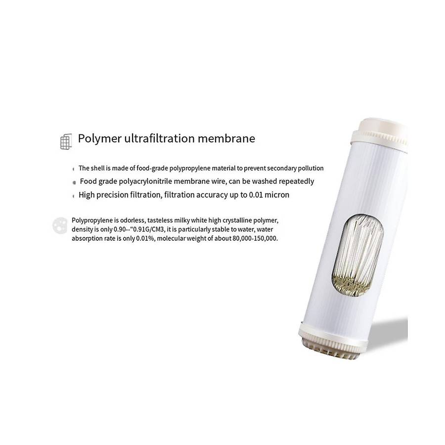 10 Inch Socket Type UF Hollow Fiber Ultrafiltration Membranes Filter 0.01 Micrometre High Flow Membr