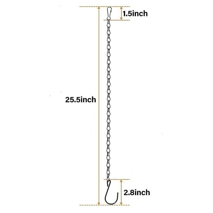 10 Pack 25.5 Inches Hanging Chain,Garden Plant Hangers for Bird Feeder, Lanterns , Wind Chimes and D