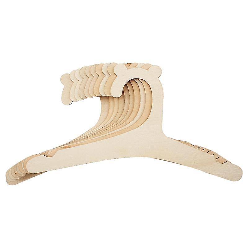 10 Pcs Baby Creative Hanger Rack Baby Wooden Clothes Hanger