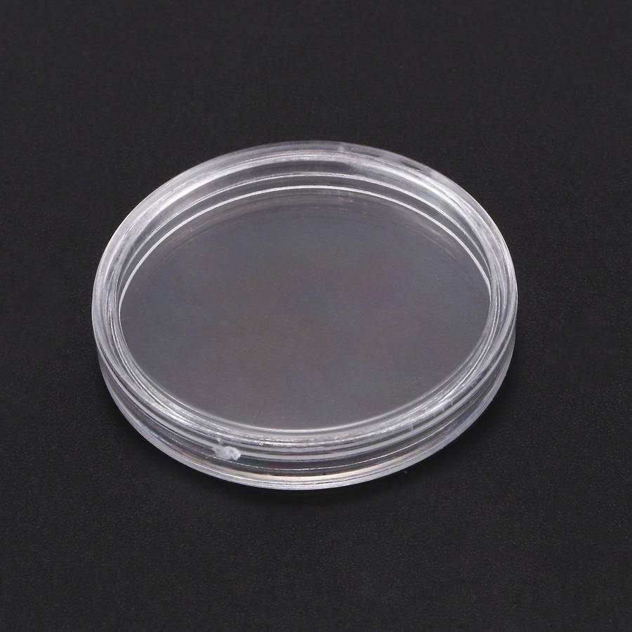 10 Pcs Small Round Transparent Plastic Coin Capsules Box 30mm