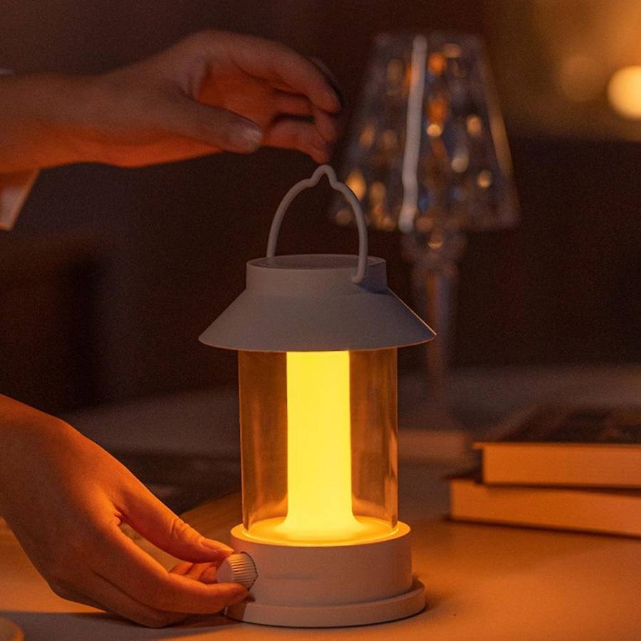 10000ma Outdoor Camping Lamp Atmosphere Lamp Can Be Hung Charging Tent Lamp Retro Portable Camping