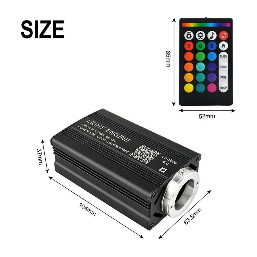 1000pcs Fiber Optic Car Home Headliner Star Light Kit Roof Ceiling Lights Remote