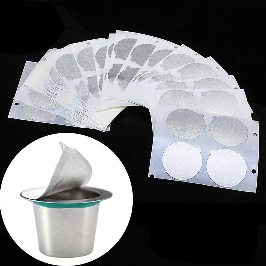 100pcs 37mm Aluminum Foil Lids Seals Foil Lids Compatible Nespresso Capsules