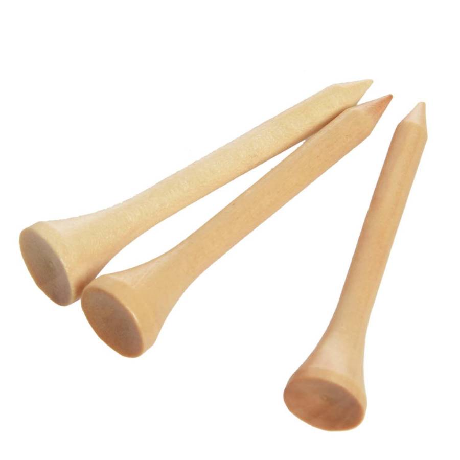 100pcs Golf Ball Tee Wood T Ball Ball Pin Nail Ball with Wooden Ball Nail Round Round Ball Nail 54m