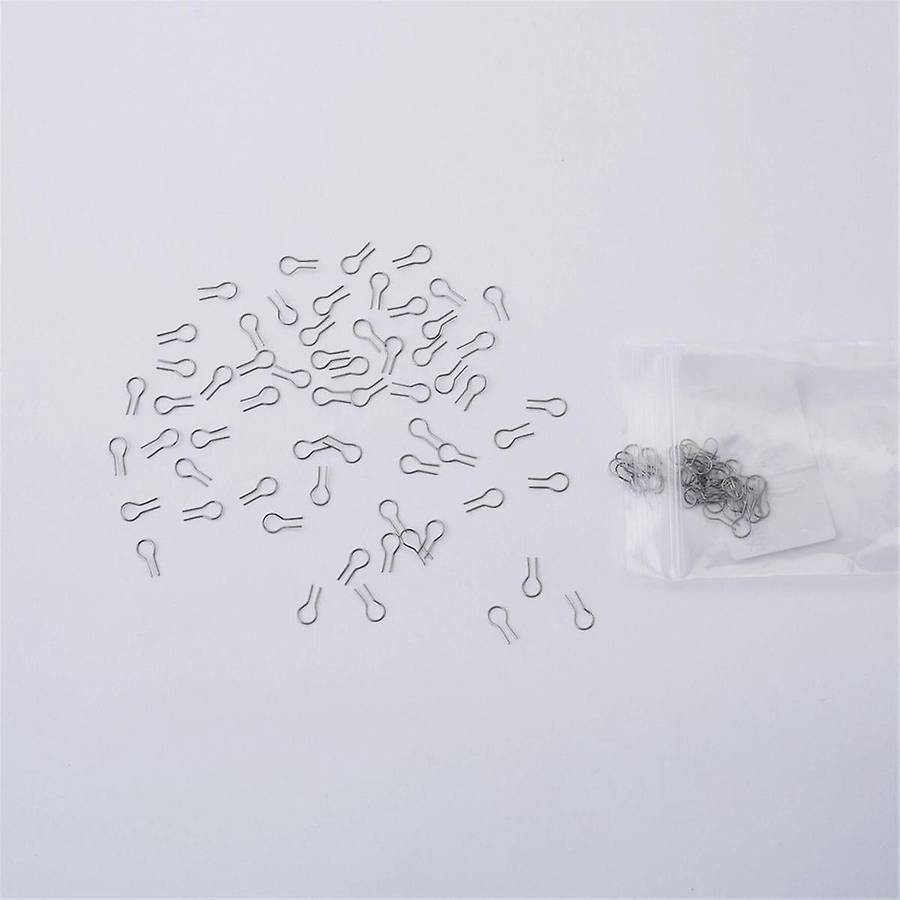 100pcs R-shaped Hanging Burning Needle for Kiln, Glass Fusing & Ceramic,make Diy Pendant Ornament W