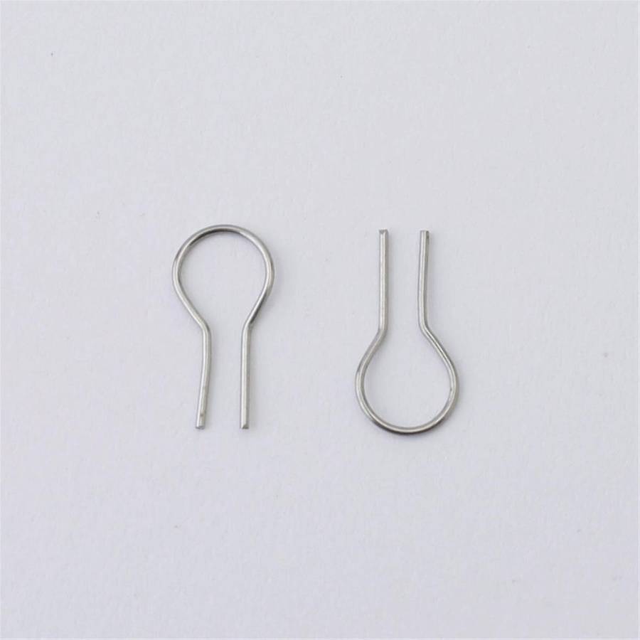 100pcs R-shaped Hanging Burning Needle for Kiln, Glass Fusing & Ceramic,make Diy Pendant Ornament W