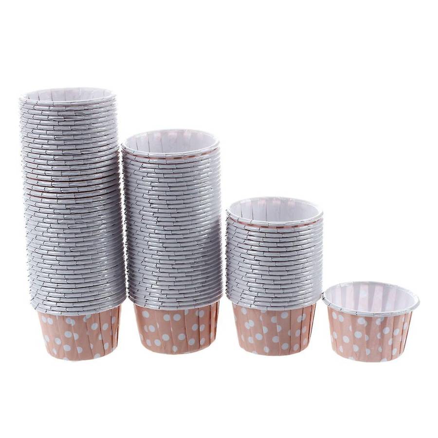 100x Cupcake Wrapper Paper Cake Case Baking Cups Liner Muffin Pink
