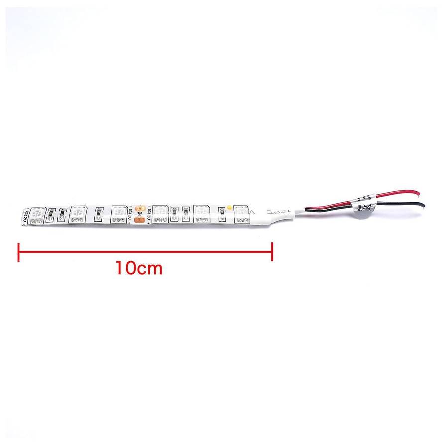 10Cm Waterproof Red 5050 Led Strip Lights Dc 12V Caravan Boat Car