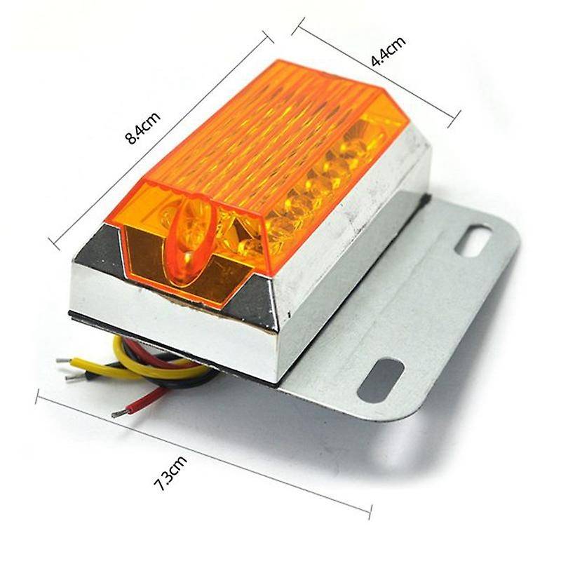10Pcs 24V 15LED Side Light Indicator Light Suitable for Truck Trailer