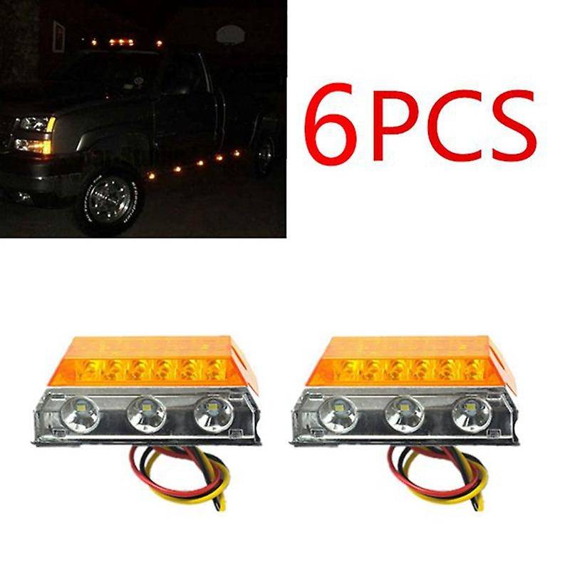 10Pcs 24V 15LED Side Light Indicator Light Suitable for Truck Trailer