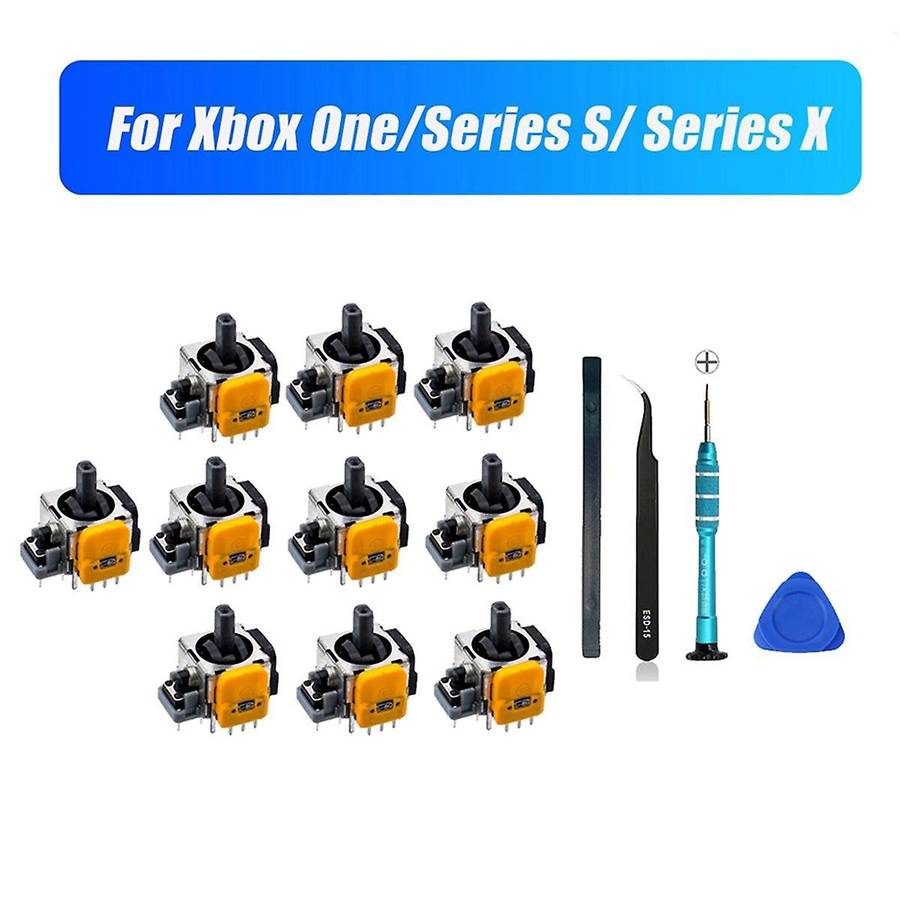 10PCS Joysticks with Screwdriver for //X Joysticks Hall Electromagnetic Adjustable Joysticks Repair