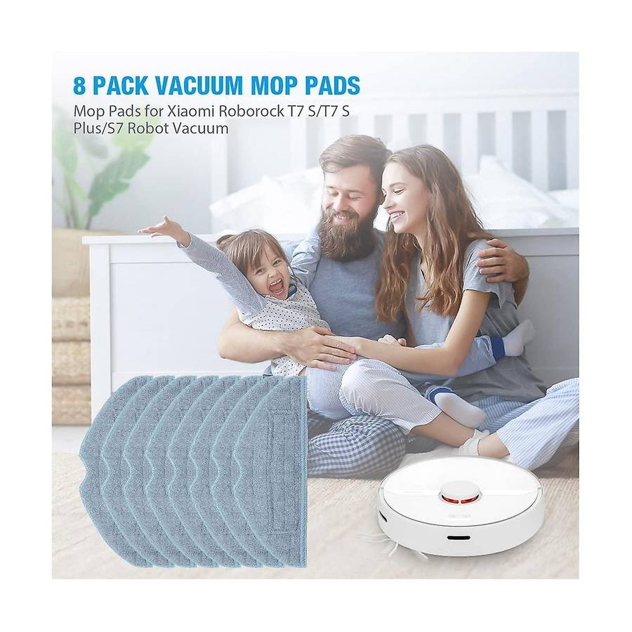 10PCS Mop Pads for S7 S7 + S7 MaxV, S7 MaxV Plus, T7S, T7 Plus, T7S Plus ,G10S, G10S PRO Robot Vacuu