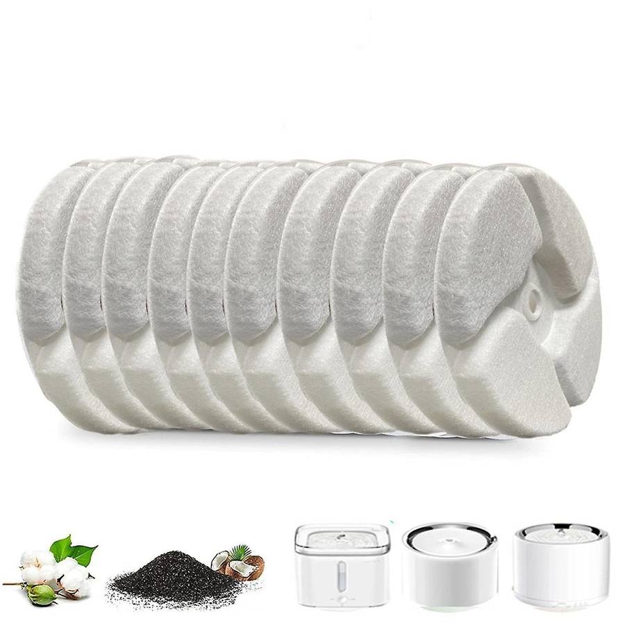10PCS Water Fountain Filter for Pet Water Fountains Eversweet 2S/3/3 Pro,Eversweet Solo/Solo SE, Rep
