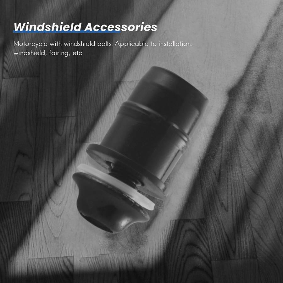 10pcs/set M5 Bolts Motorcycle Metric Rubber Well Nuts Windscreen Fairing Cowl Universal for Windshi
