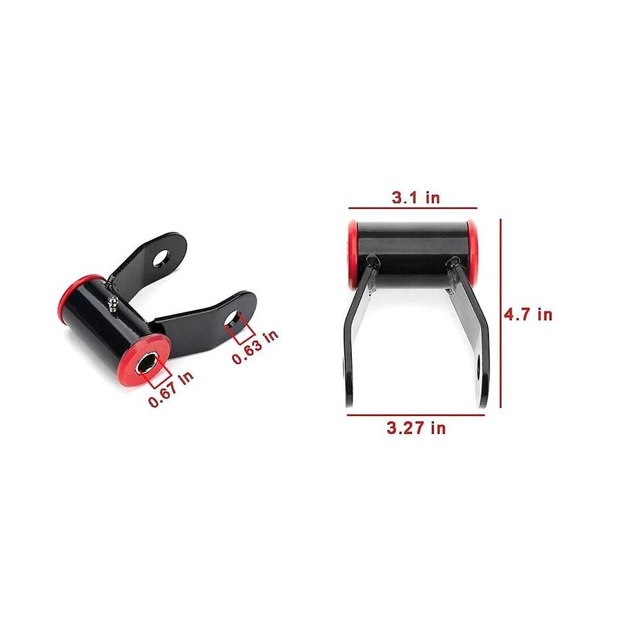 1-1.5inch Rear Lift Leaf Shackle Kit for 88-18 1500 Truck 710515